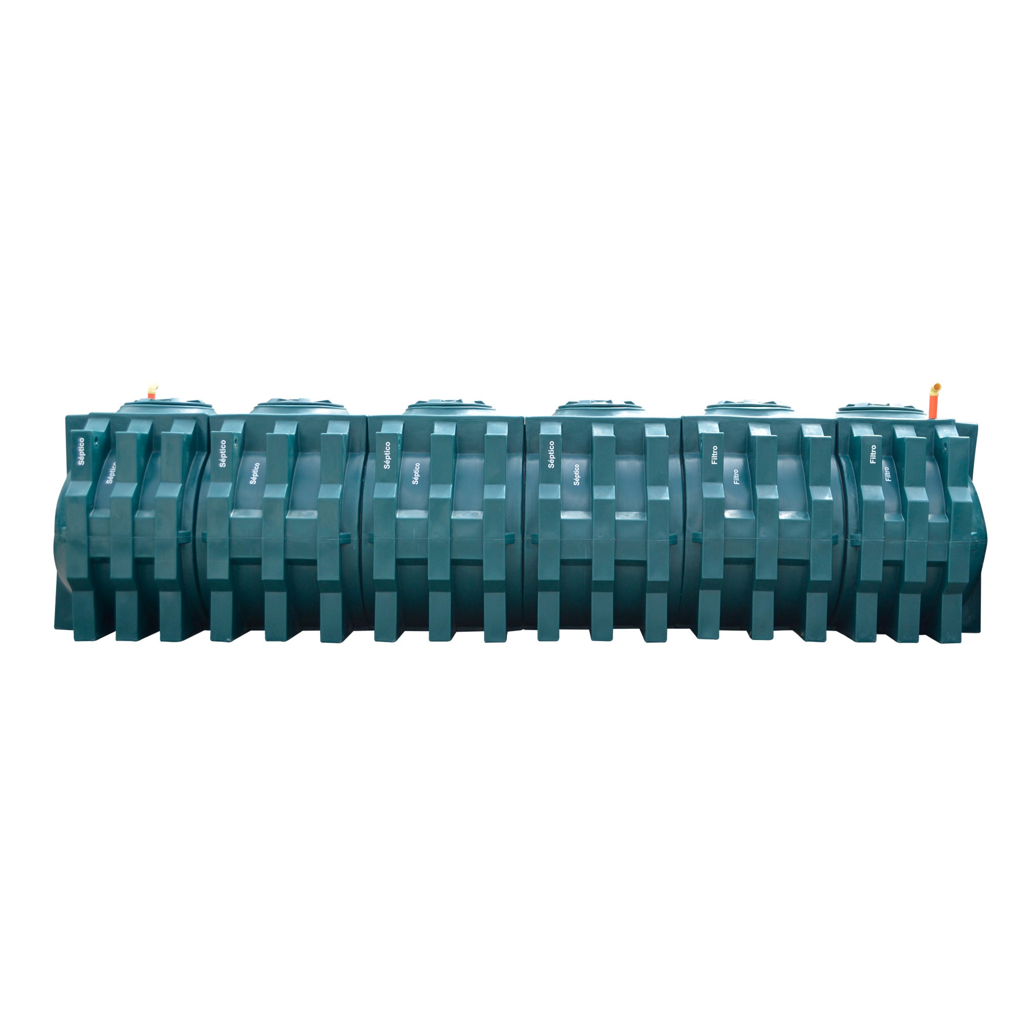 Sistema Séptico Integrado Horizontal 15.000 Litros + Rosetones