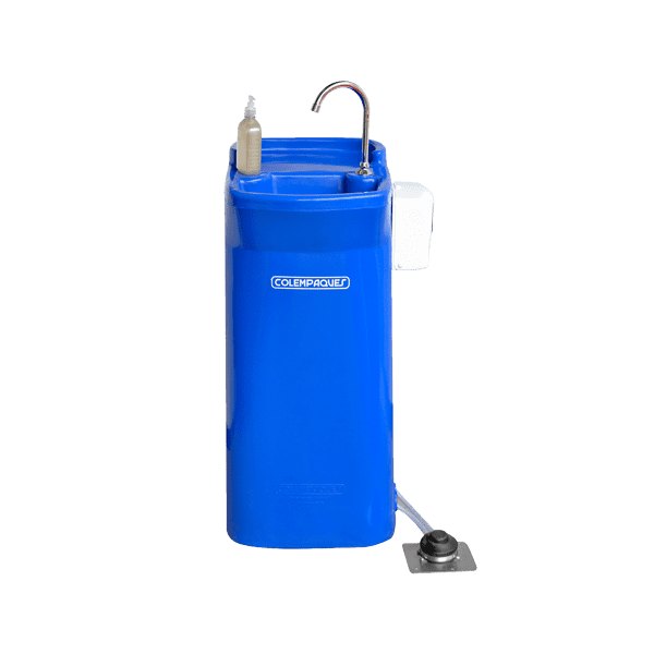 Self-contained portable handwashing basin