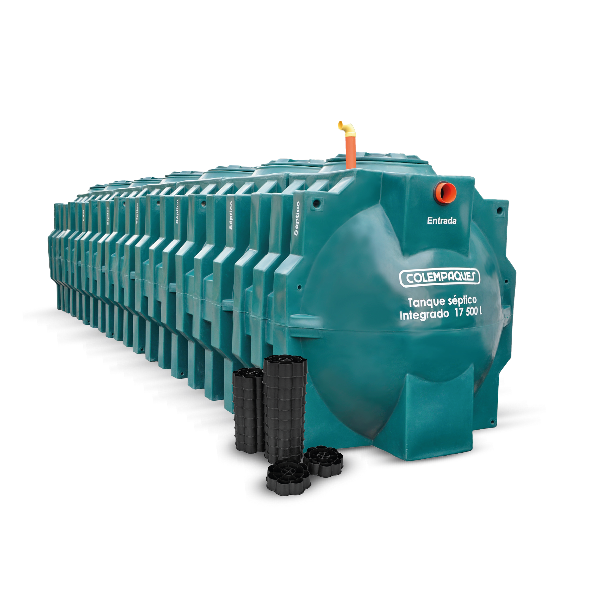 Modular Ovoid Septic System 4000 Liters + 250 Liter Trap