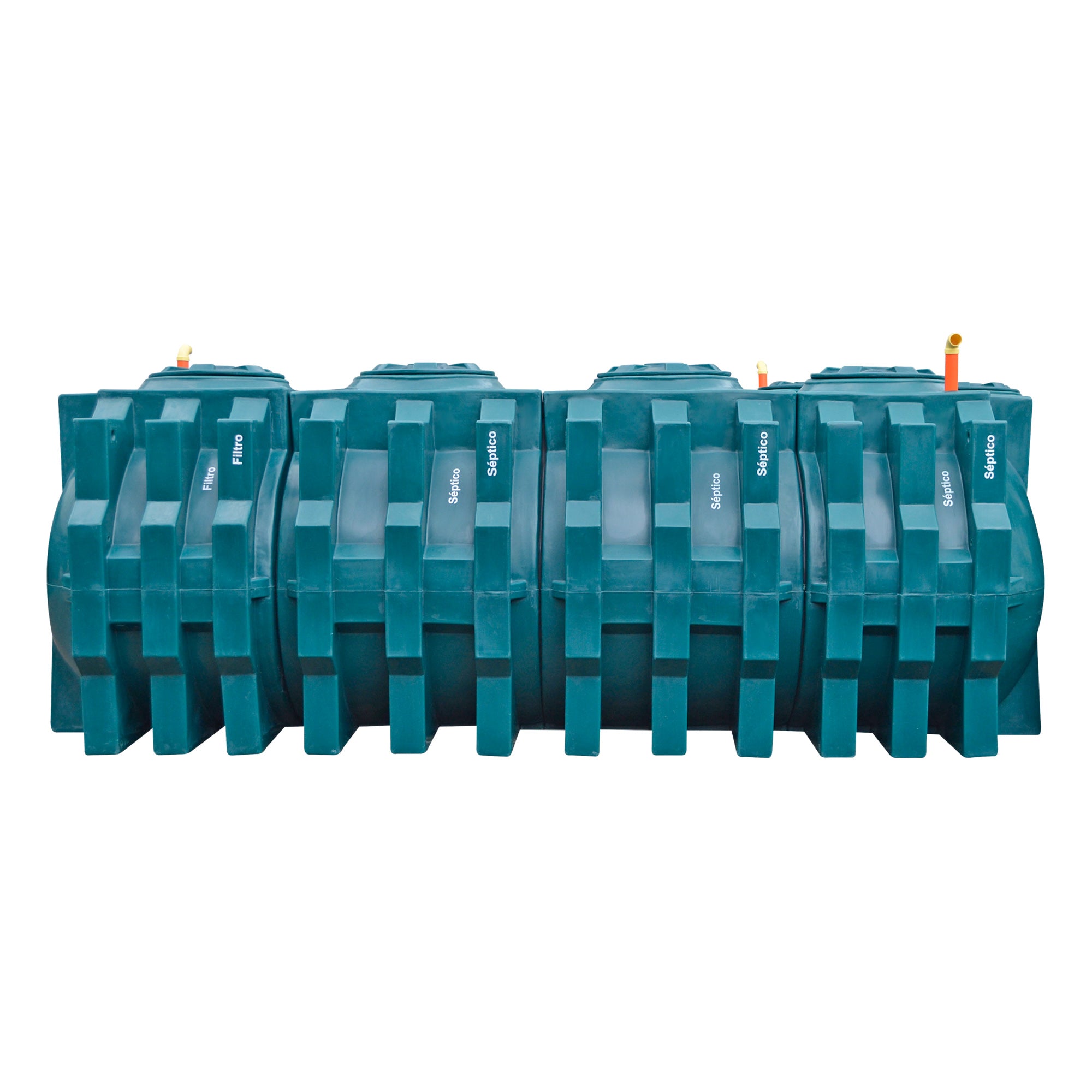 Sistema Séptico Integrado Horizontal 10.000 Litros + Rosetones