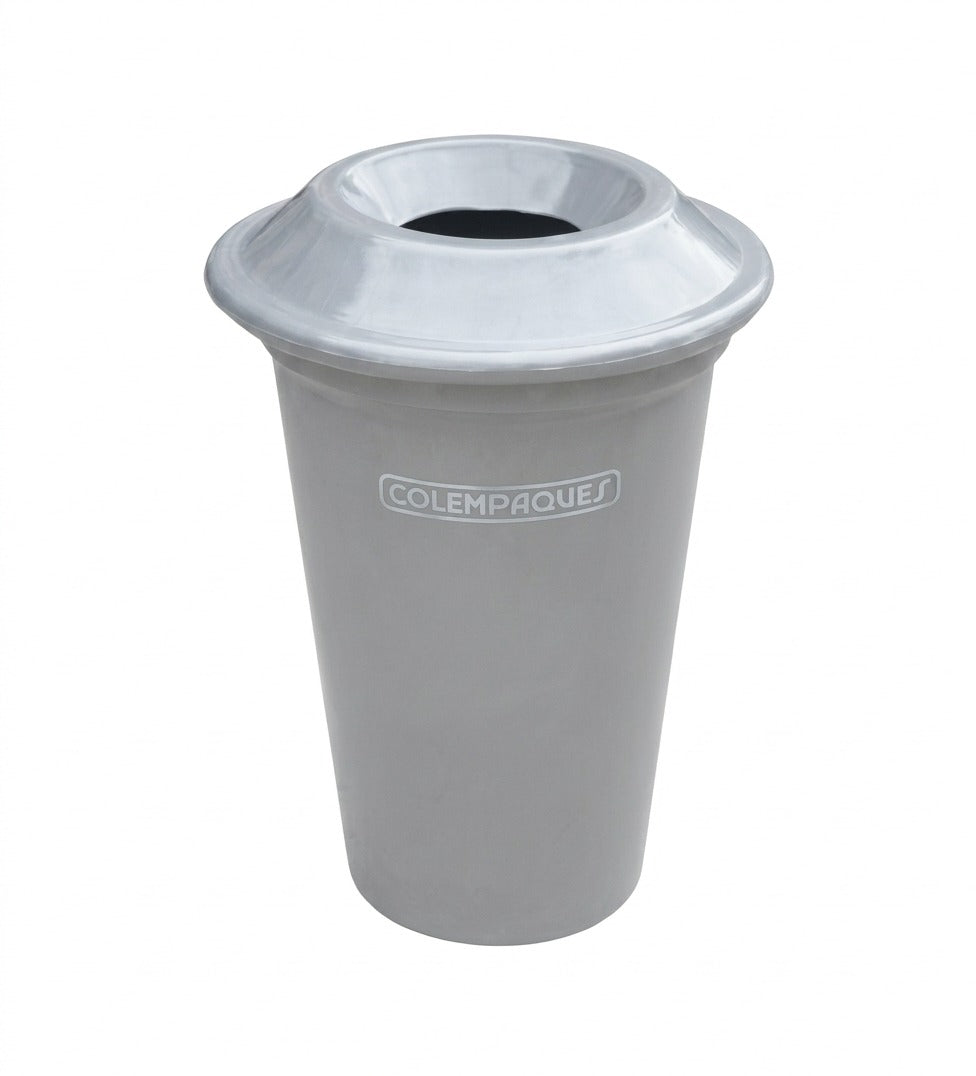 Caneca Cónica Tapa Plana 75 Litros