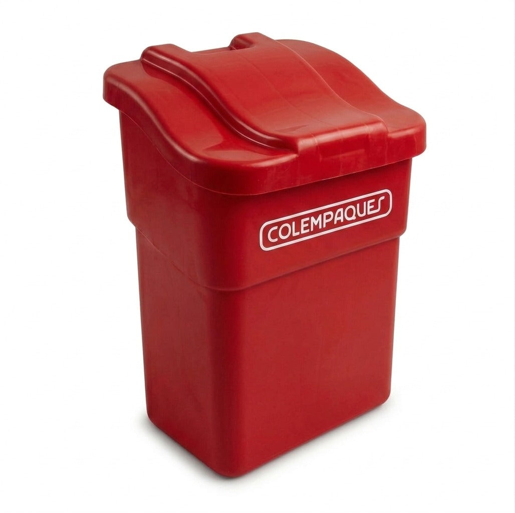Caneca Rectangular Tapa Plana 75 Litros