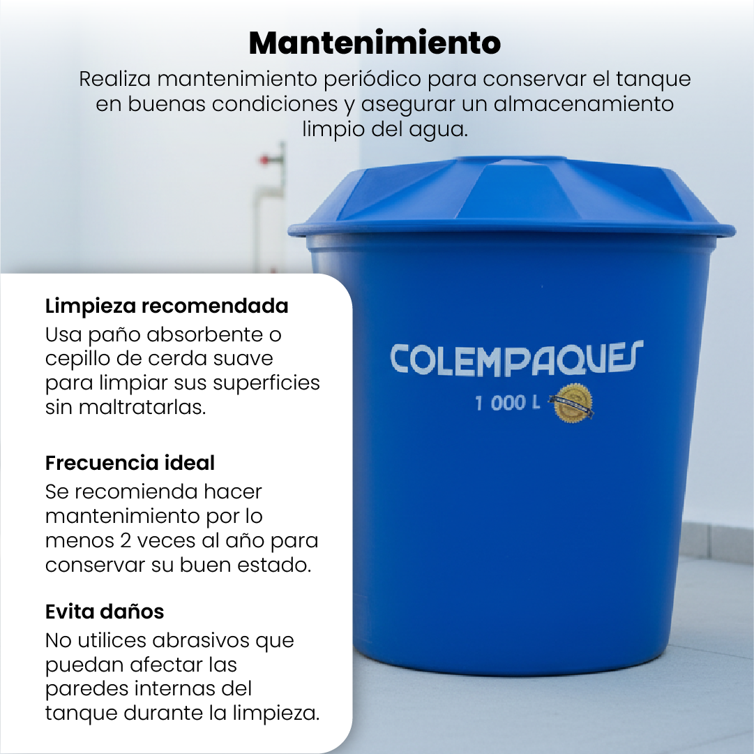 Tanque Tricapa Tankplast Cónico Azul (250L - 1.000L)