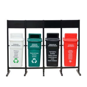 estacion de reciclaje con tablero x4 50 l